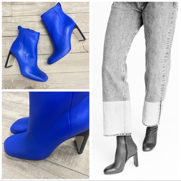 rag & bone Shoes - Rag & Bone Ellis leather ankle booties blue 7.5